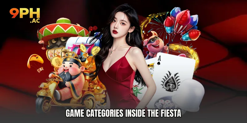 Game Categories Inside the Fiesta